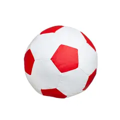 MULTITOP - Puff Soccer Grande Blanco y Rojo