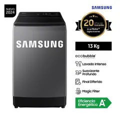 SAMSUNG - LAVADORA 13KG WA13CG5441BDPE ECOBUBBLE GRIS