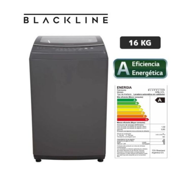 LAVADORA - SPBL16TL CARGA SUPERIOR GRIS 16 KG