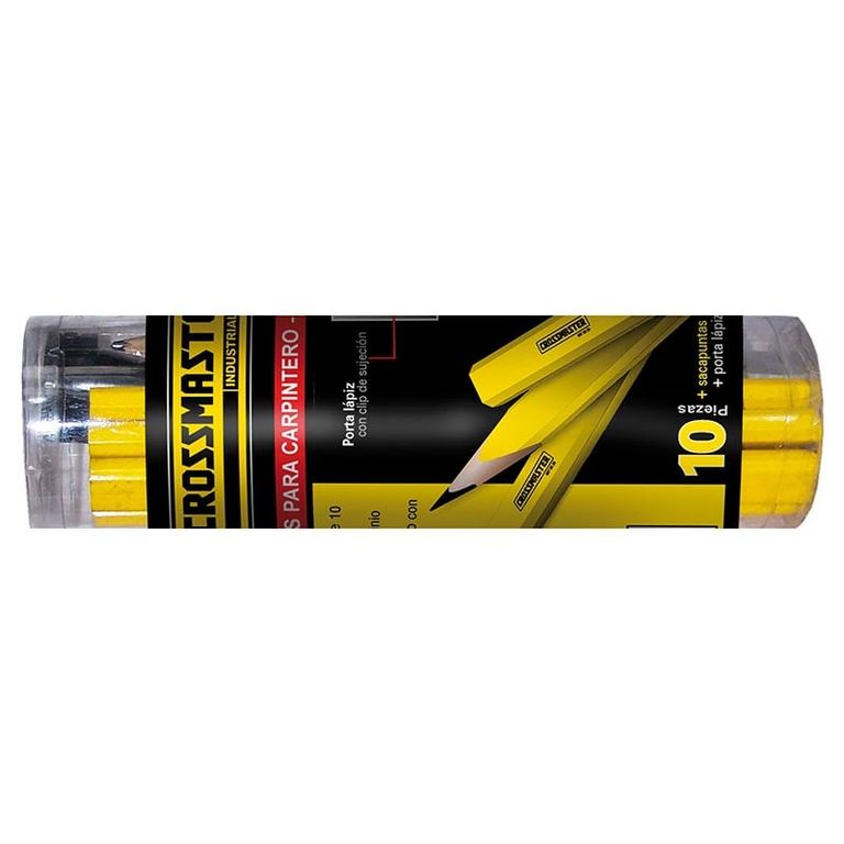 Lapiz para Carpintero x 10 Pzas 9932258 Crossmaster