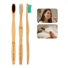 BAMBOO BALANCE - Cepillo de Dientes de Bambú Tripack Adultos