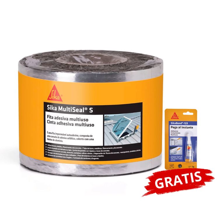 Cinta para Sellar Uniones Multiseal S Aluminio Gratis Sikabond123