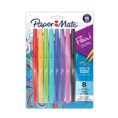 PAPER MATE - Bolígrafos punta de pincel y puntas medianas