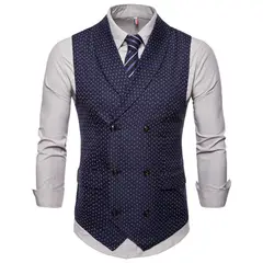 TIOZONEY - Traje Chaleco para Hombre-Gris