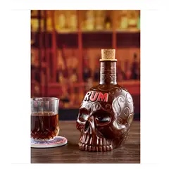 GENERICO - Tiki Skull Rum Bottle Ceramica 850ml