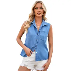 TIOZONEY - Chaqueta vaquera para mujer