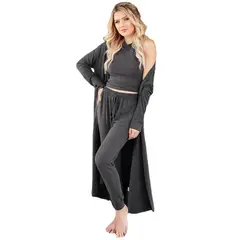 TIOZONEY - Conjunto Deportivo Suéter de Manga Larga y Pantalones Largos Mujer