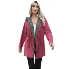 TIOZONEY - Chaqueta Mujer - Rojo