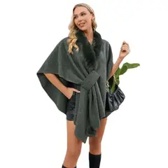 TIOZONEY - Chaqueta Efecto Gamuza Mujer