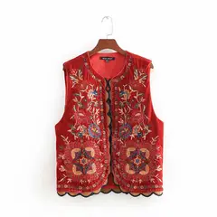 TIOZONEY - Chaqueta de moda mujer -Rojo