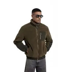 TIOZONEY - Poleron Casual ajustado con gorro Hombre - Gris Oscuro