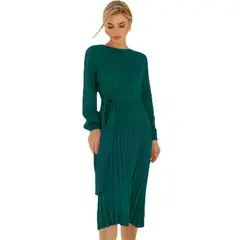 TIOZONEY - Vestidos de fiesta para mujer - Verde Petróleo
