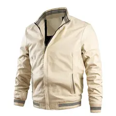 TIOZONEY - Chaqueta casual de algodón para hombre