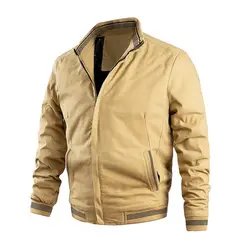 TIOZONEY - Chaqueta casual de algodón para hombre