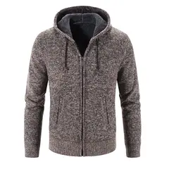 TIOZONEY - Chaqueta gruesa con capucha para hombre
