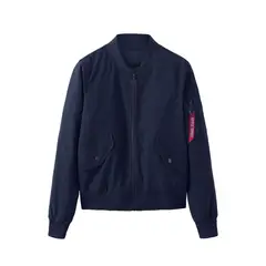 TIOZONEY - Chaqueta de mujer casual - Azul