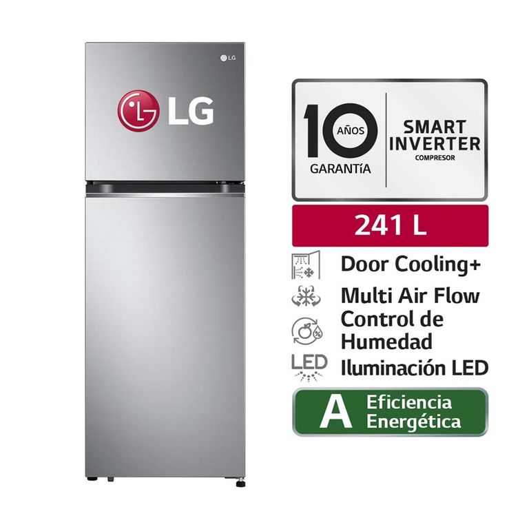 REFRIGERADORA 241L GT24BPP TOP FREEZER DOOR COOLING PLATEADA