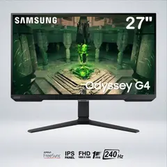 SAMSUNG - MONITOR GAMER ODYSSEY G4 FULL HD 27 " 240Hz 1MS HDR10 LS27BG402ENXGO