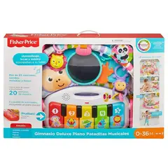 FISHER PRICE - Gimnasio Piano Pataditas Musicales Rosado