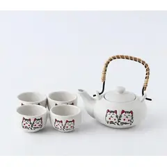 GENERICO - Juego de Tetera con Tazas Orientales 5 Piezas