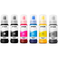 EPSON - Pack Tinta T555 T554 Colores y Negro Para L8160 L8180