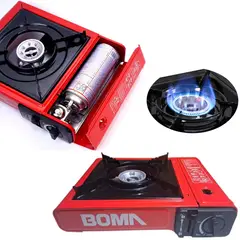 GENERICO - Cocina a gas portatil 1 hornilla 2 en 1 picnic camping BOMA