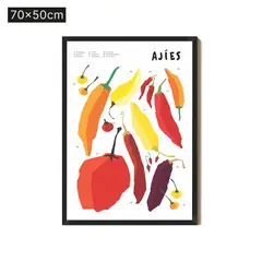 ALOP - Cuadro con Marco Negro Picante 70x50