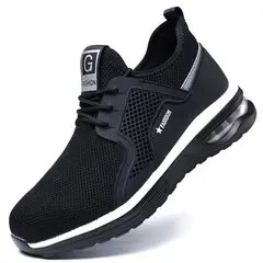 TIOZONEY - Zapatos de seguridad para hombre