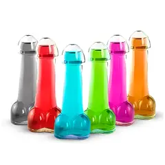 GENERICO - Copa de Vidrio de 150 ml forma de pene para fiestas