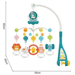 GENERICO - MÓVIL PARA CUNA DE BEBÉ MUSICAL 360° MODELO UNICORNIO