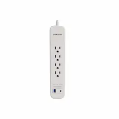 FORZA - Supresor de pico FSP-451USBCW 1625w 500J 4 tomas 1USB 1USB-C Level 2 White