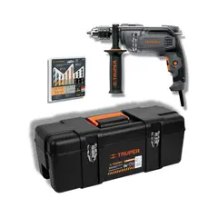 TRUPER - Taladro 650W + set de brocas + caja para herramientas