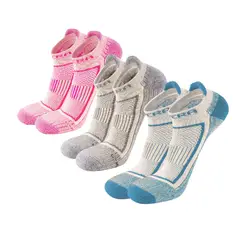 SILVERA NANOTECH - Medias taloneras deportivas running ciclismo gym fútbol entreno 3-pack