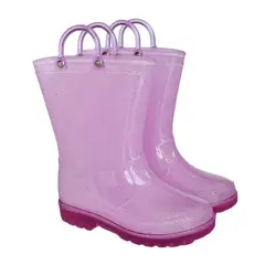 GENERICO - BOTAS DE LLUVIA PINK GLITTER TALLAS 22 AL 33