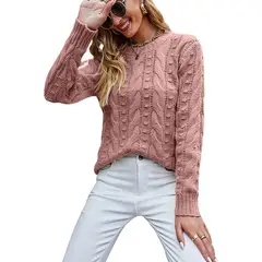 TIOZONEY - Sweater Cuello Redondo Mujer