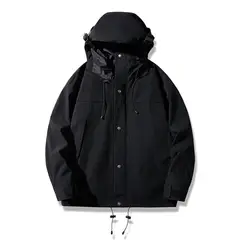 TIOZONEY - Chaqueta impermeable al aire libre - Negro