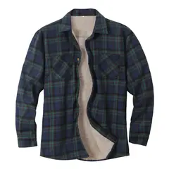 TIOZONEY - Camisa térmica para hombres - Azul