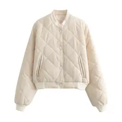 TIOZONEY - Chaqueta acolchada de algodón - Blanco