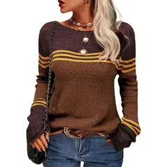 TIOZONEY - Sweater Cuello Redondo Mujer
