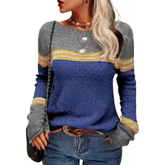 TIOZONEY - Sweater Cuello Redondo Mujer
