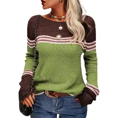 TIOZONEY - Sweater Cuello Redondo Mujer
