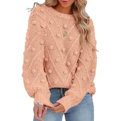 TIOZONEY - Sweater Cuello Redondo Mujer