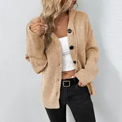 TIOZONEY - Chaleco color liso abierto Largo Hombre - Negro y Gris