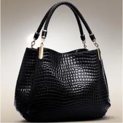 TIOZONEY - Bolsos de PU de grano de cocodrilo