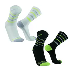 SILVERA NANOTECH - Medias de running compresión deportivas ciclismo gym yoga hombre mujer.-