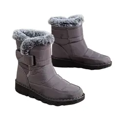 TIOZONEY - Botas de algodón de nieve cálidas e impermeables para Mujer
