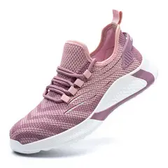 TIOZONEY - Zapatos De Seguridad Industrial Mujer Zapatos Trabajo Ligero