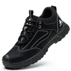 TIOZONEY - Zapatos de seguridad antigolpes para hombre