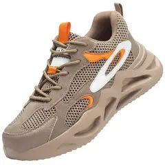 TIOZONEY - Zapatillas de trabajo con punta de acero