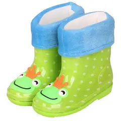 TIOZONEY - Botas de Lluvia Antideslizantes para Niños-Verde